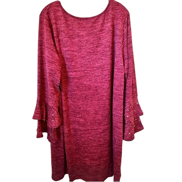 NWT Women’s Plus Size A Line Knit Dress - Picture 2 of 4